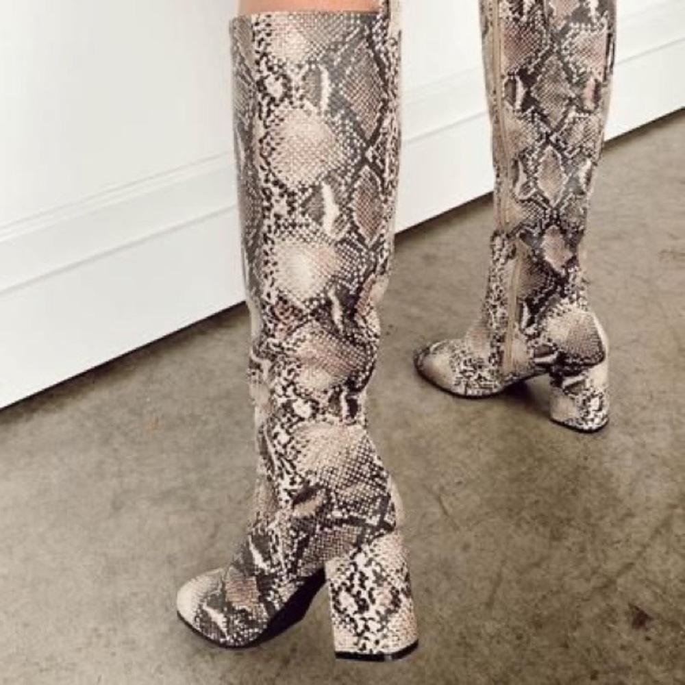 Qupid | Tall Sneakskin Boots